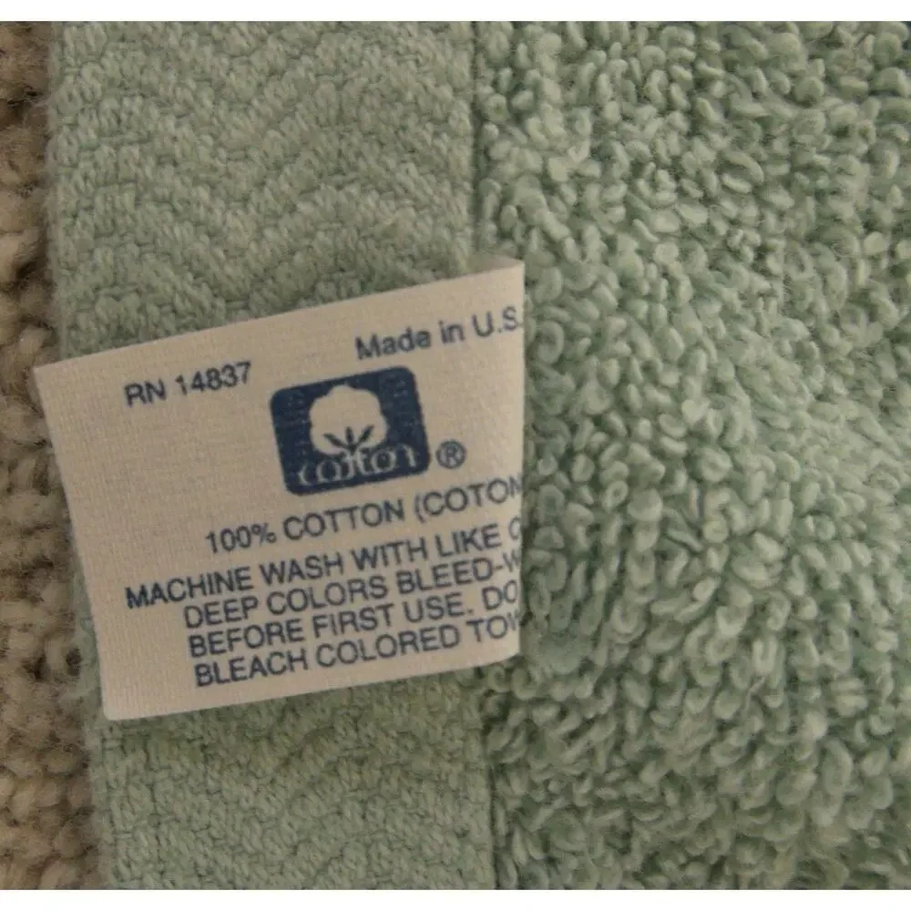 Fieldcrest Mills Towel Set of 8 Teal Blue Embroidered Bath Hand Fingertip USA